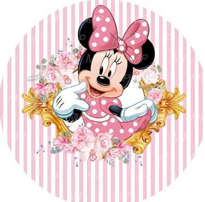 Painel Sublimado Minnie Rosa  1,5X1,5 - suafesta.gyn