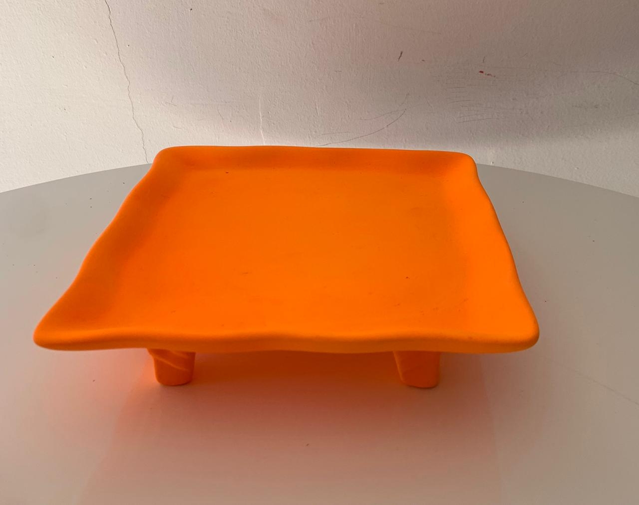Doceira Quadrada Laranja Neon - suafesta.gyn