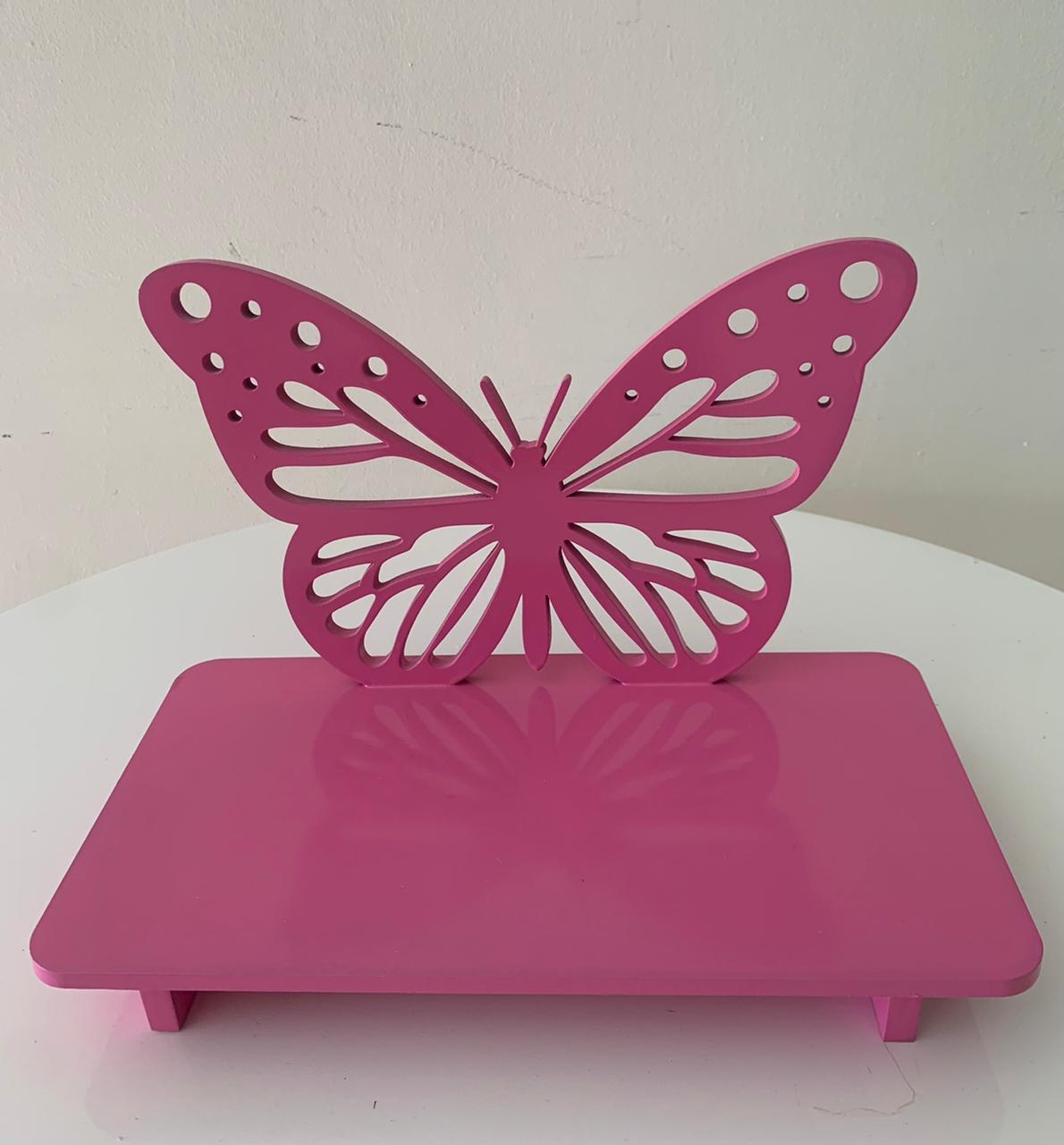 Doceira Borboleta Mdf Rosa Escuro - suafesta.gyn