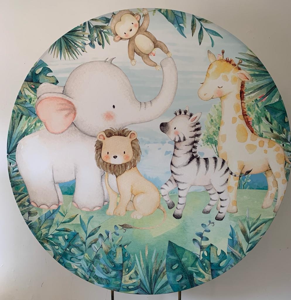 Painel Sublimado Safari 1,5X1,5 - suafesta.gyn