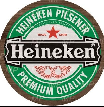 Painel Sublimado Heineken 1,5X1,5 - suafesta.gyn