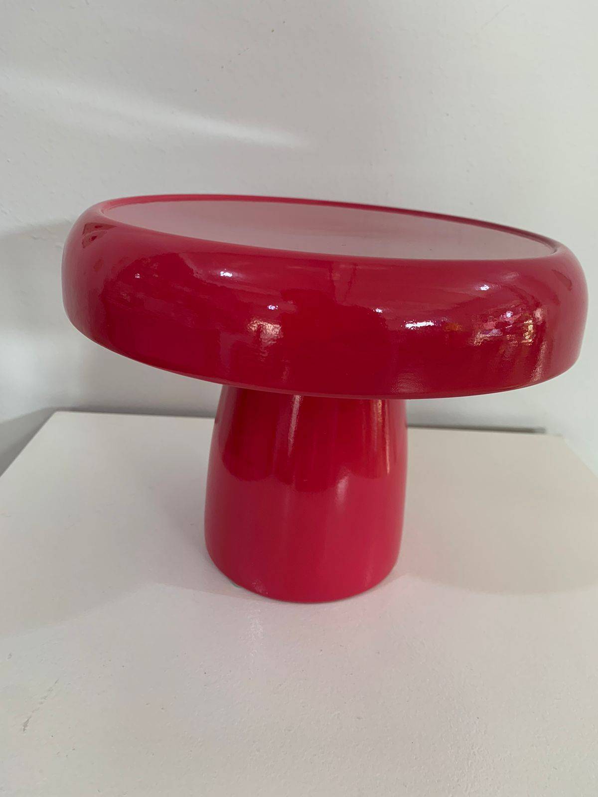 Boleira Cogumelo Porcelana G Rosa Pink - suafesta.gyn