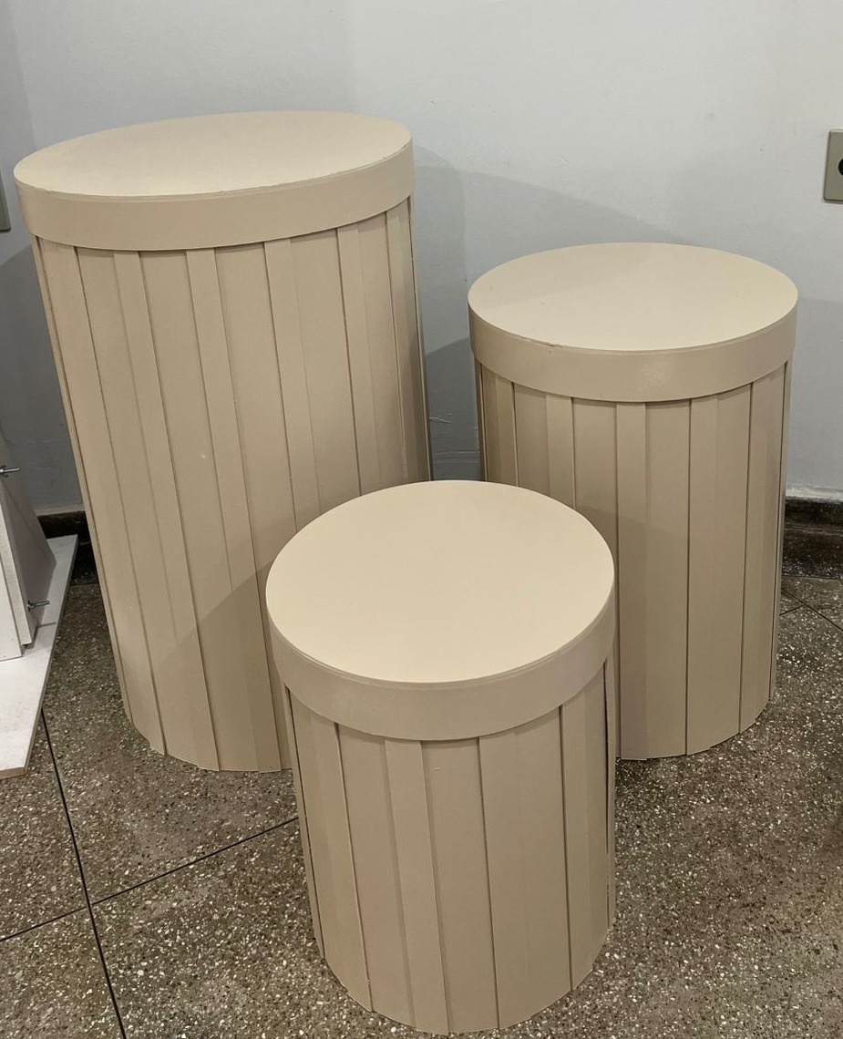Trio Ripado Bege - suafesta.gyn