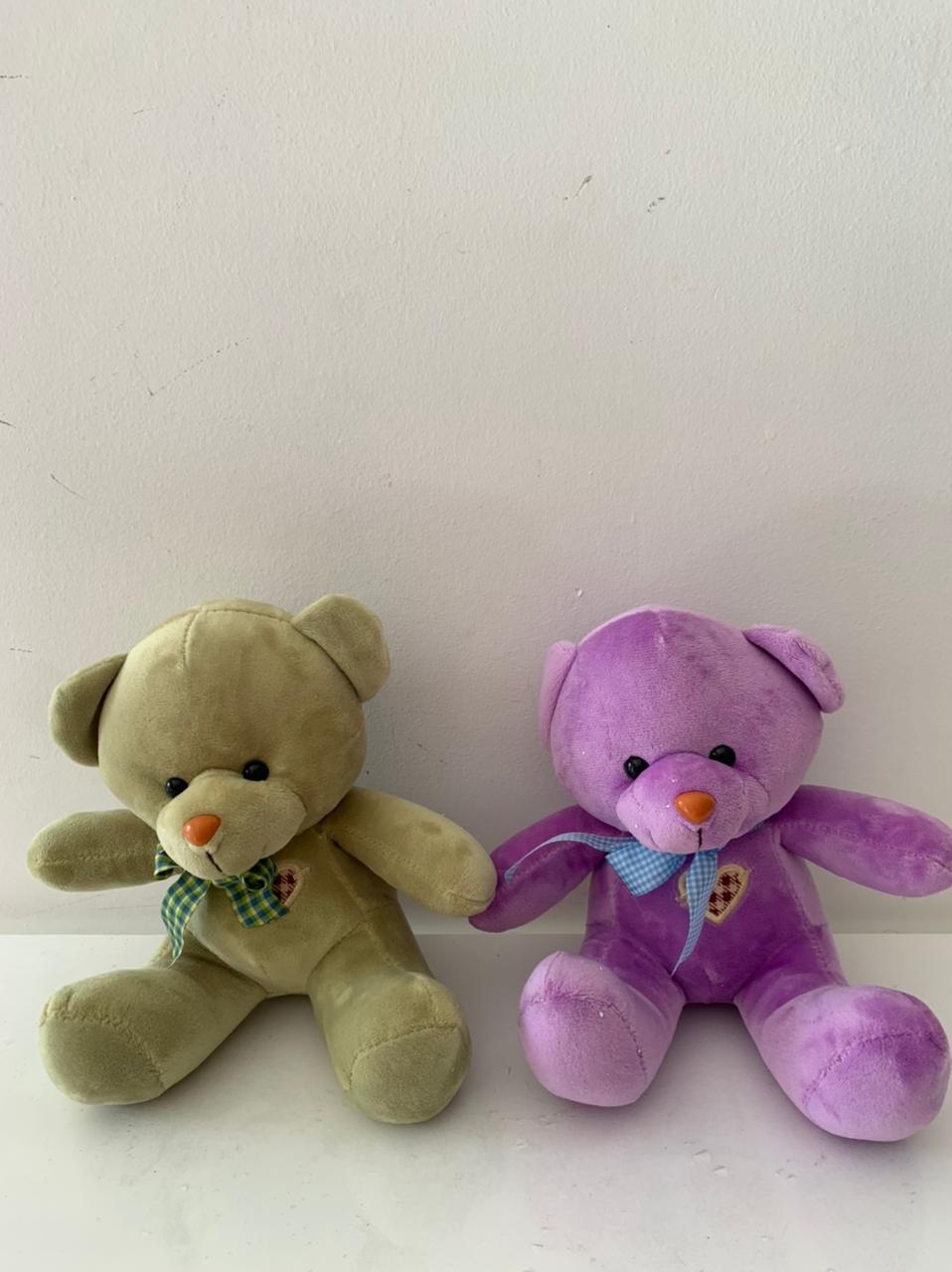 Pelucia Ursinho Chá Revelação Verde E Roxo - suafesta.gyn