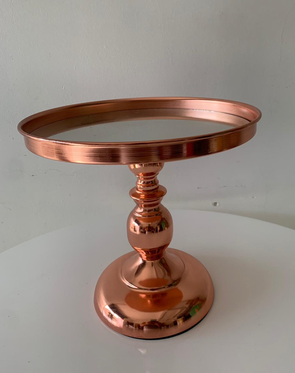Boleira Pé Alta M Metal Rosé - suafesta.gyn