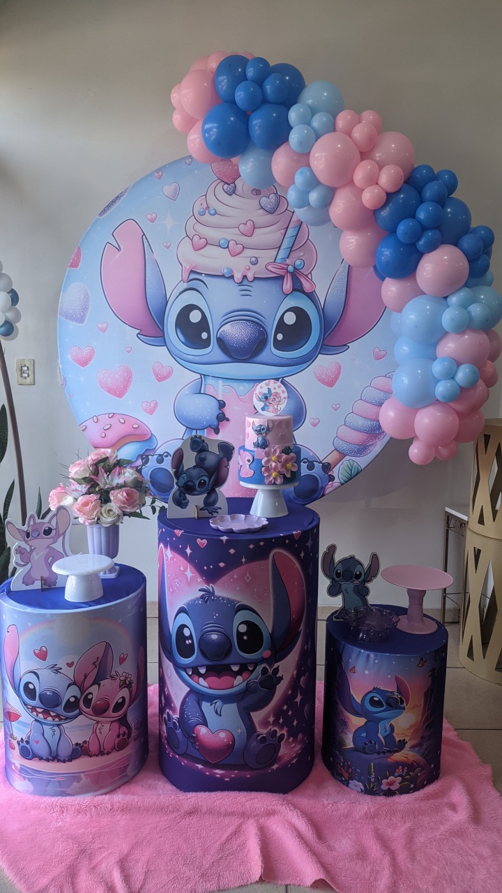 Stich Menina  - Bella festa decoração 