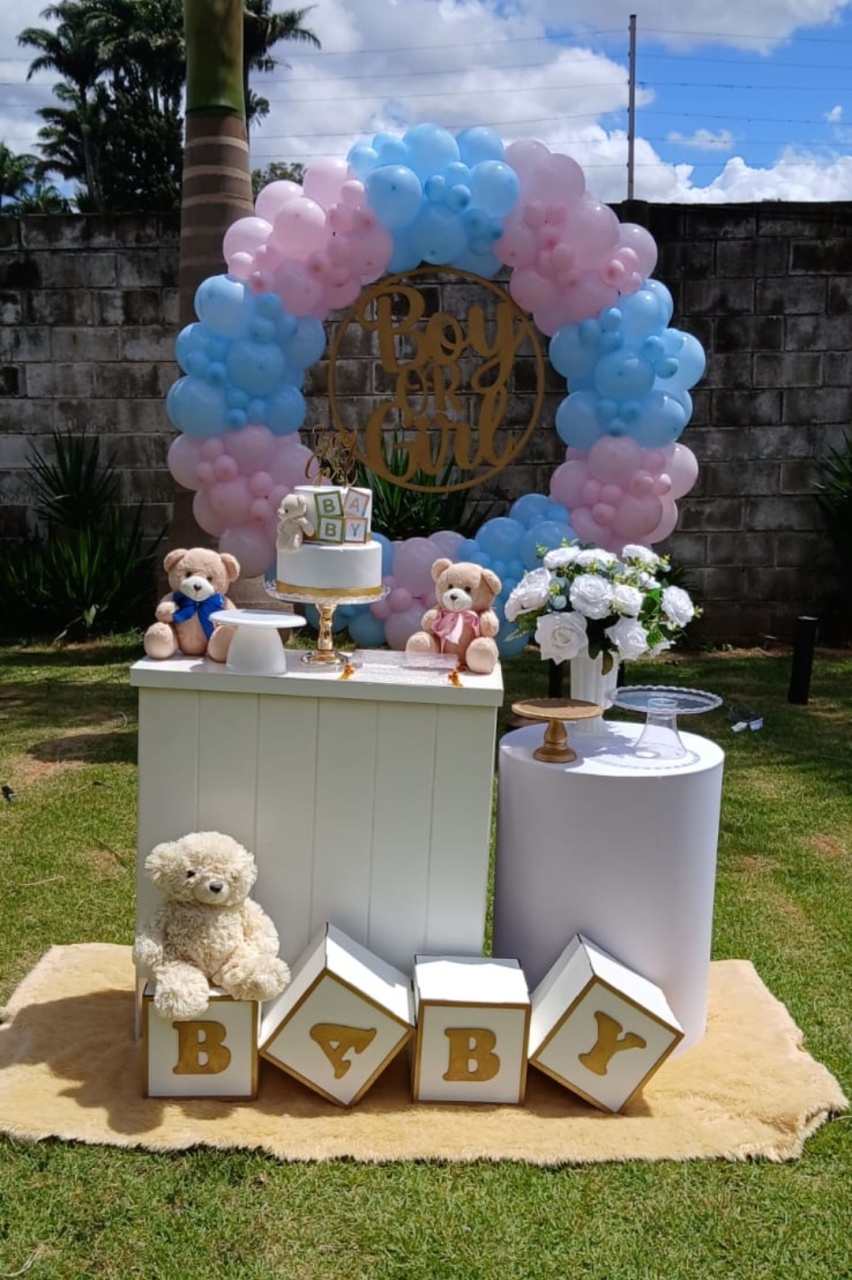 Chá Revelação  - Bella festa decoração 
