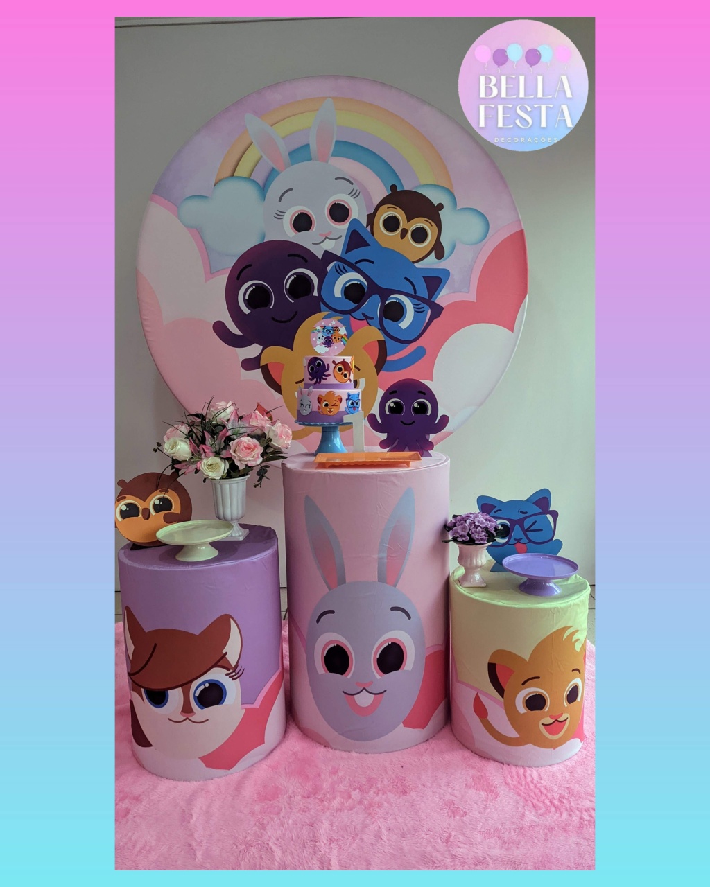Bolo Fofo - Bella festa decoração 