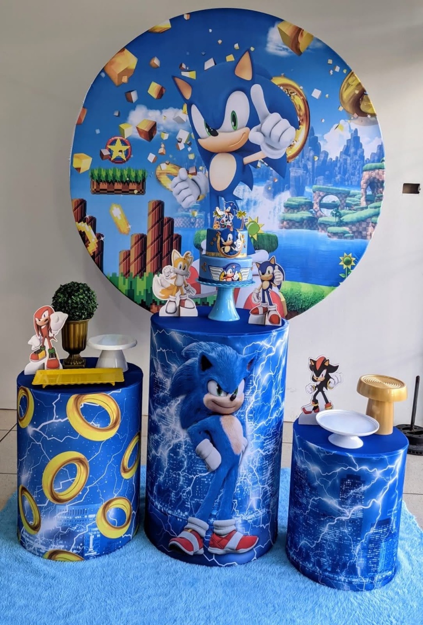 Kit Sonic  - Bella festa decoração 