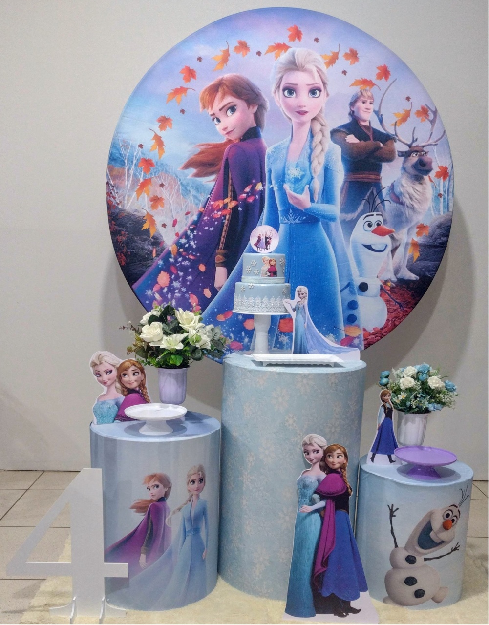 Kit Bronze Frozen  - Bella festa decoração 