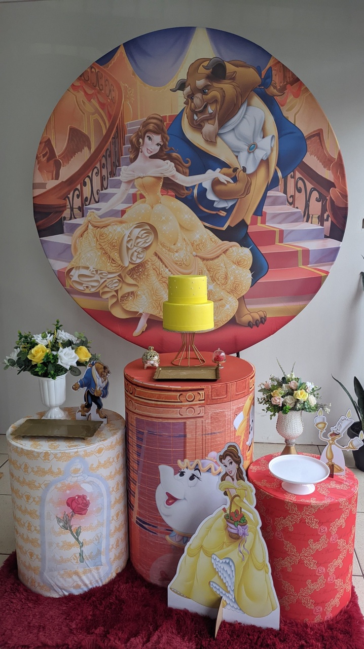 A Bela E A Fera - Bella festa decoração 