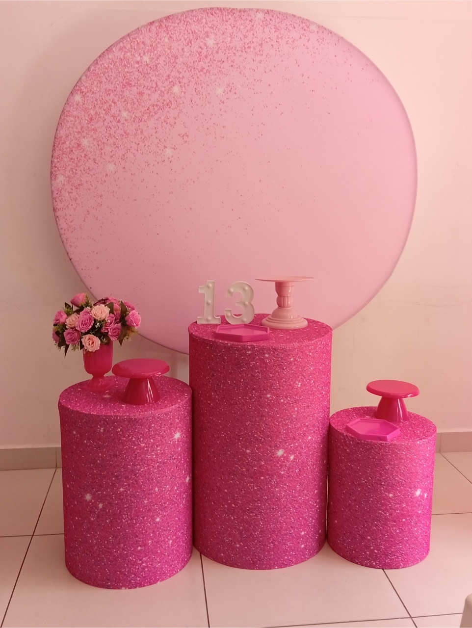 Kit Prata Rosa Pink - Thefest