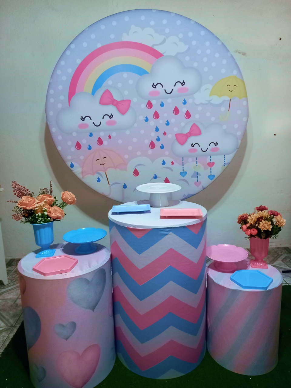 Kit Prata Chuva de Amor  - Thefest