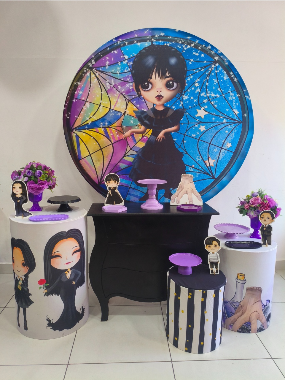 Kit Ouro Wandinha Cute - Thefest