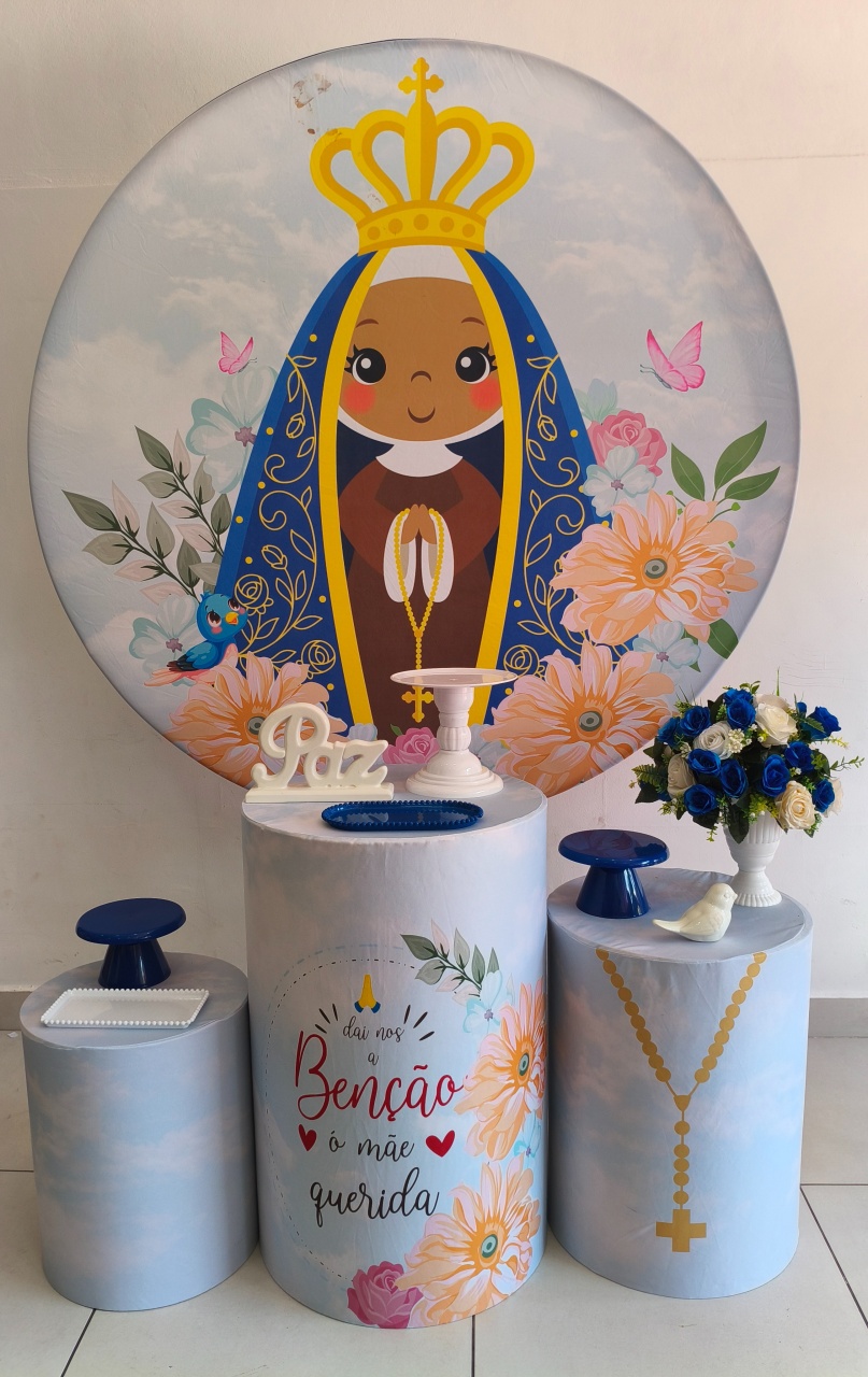 Kit Prata Nossa Senhora Aparecida  - Thefest