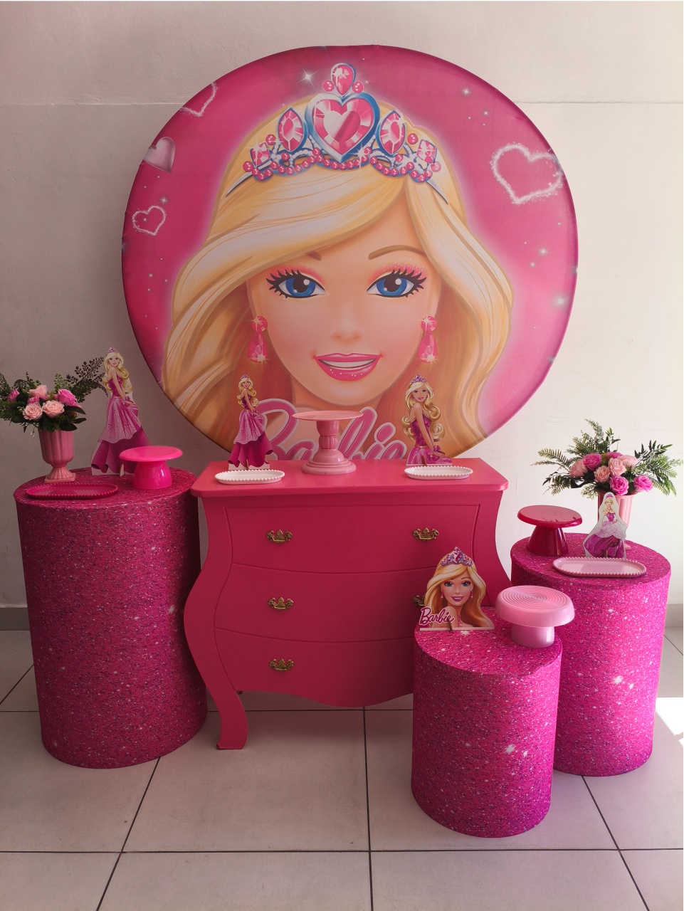 Kit Ouro Tema Barbie - Thefest