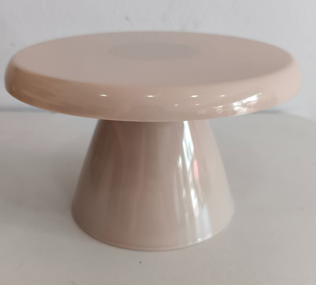 Bandeja Alta Bege  18 Cm  - Thefest