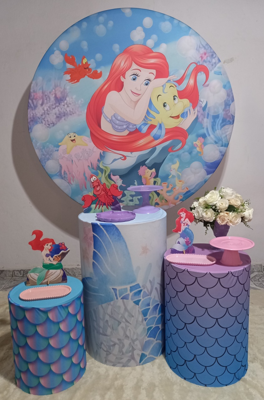 Kit Prata Pequena Sereia 1 - Thefest