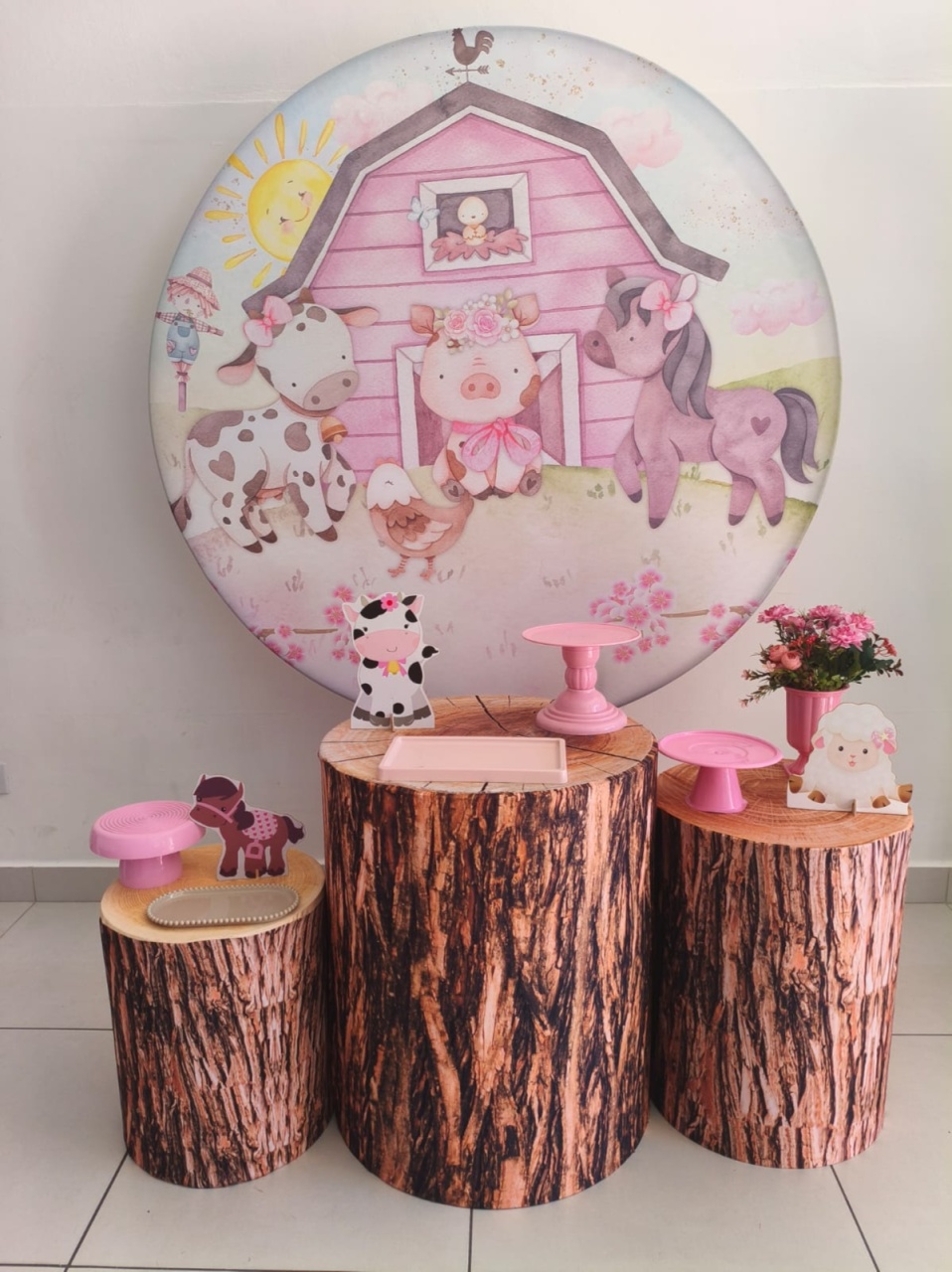 Kit Prata Fazendinha Menina - Thefest