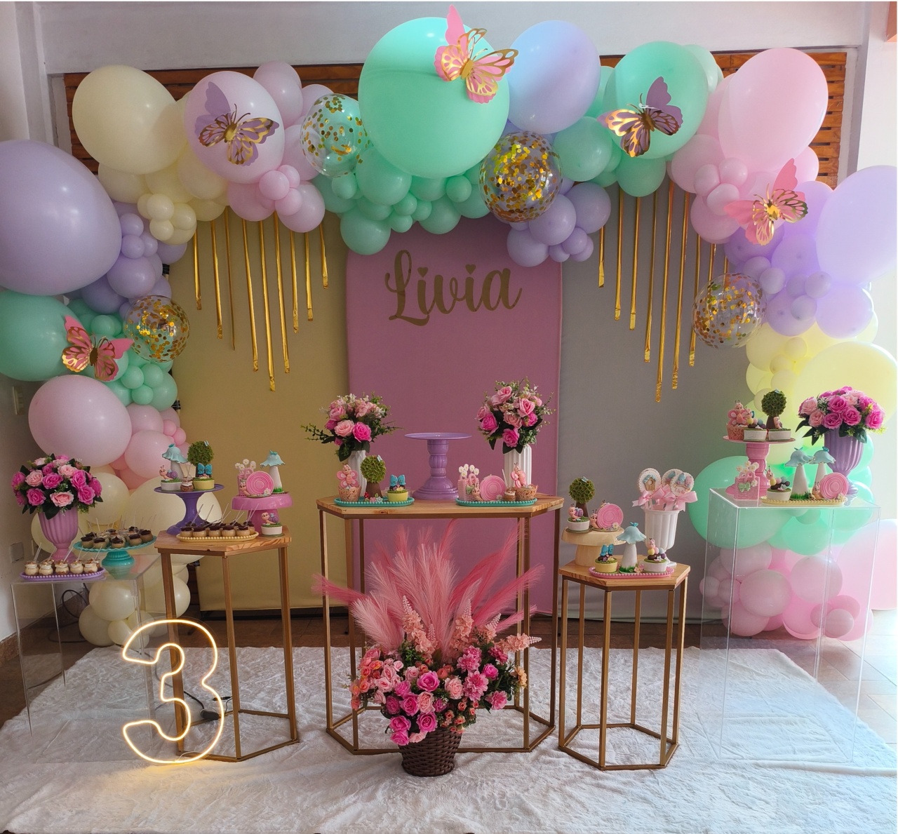 Decoração Montada Candy Collor - Thefest