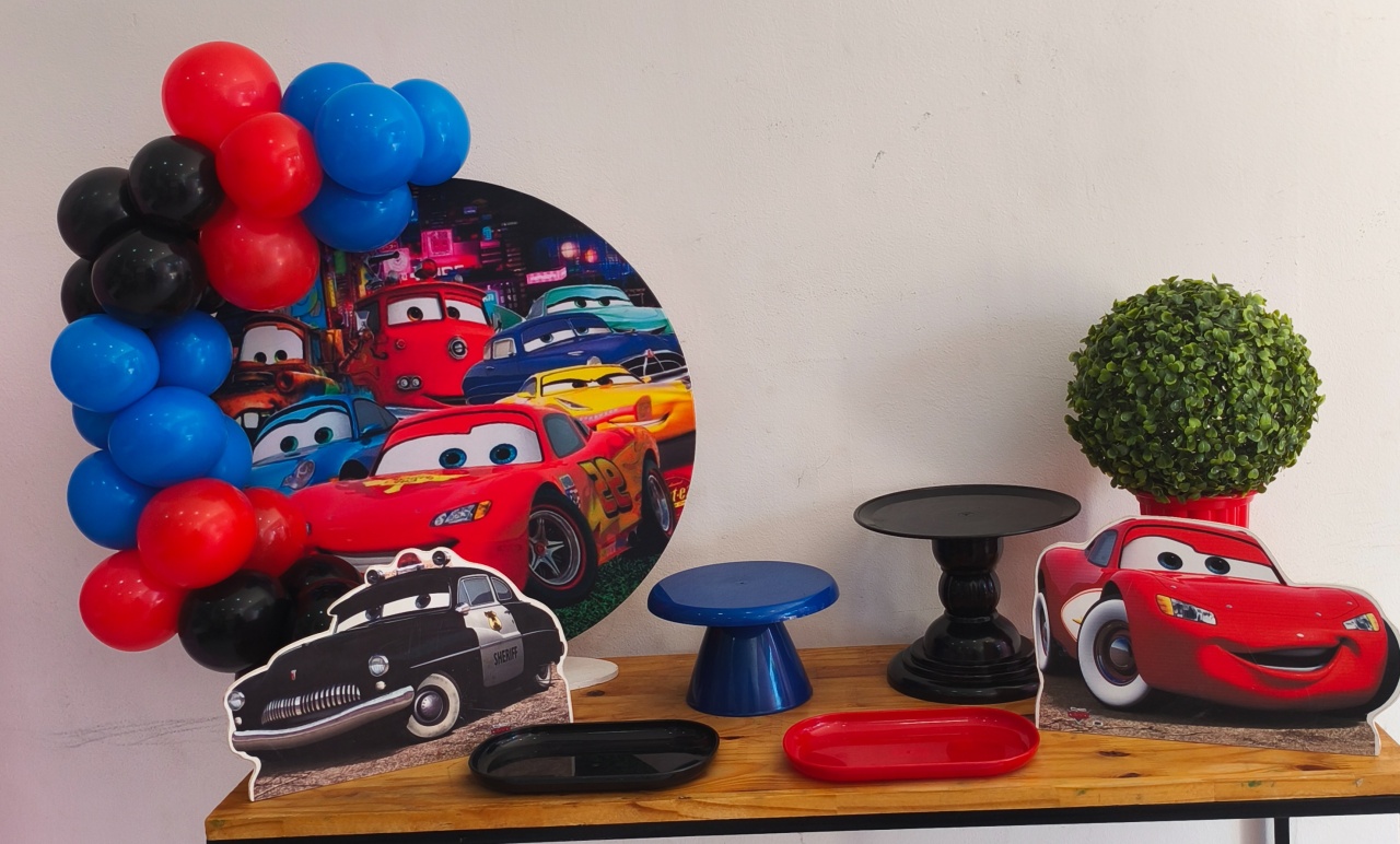 Mini Cenário Carros Disney  - Thefest
