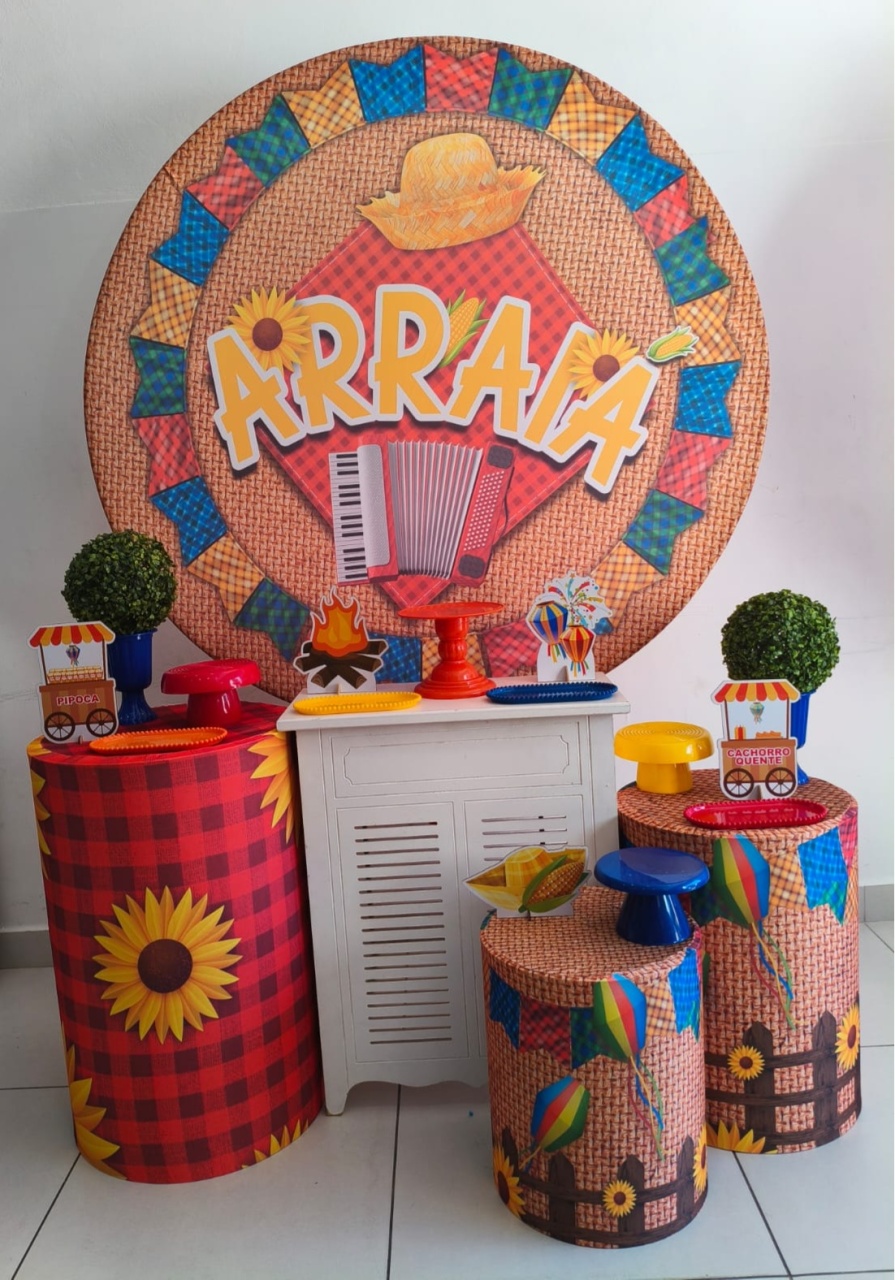 Kit Ouro Arraia Vermelho - Thefest