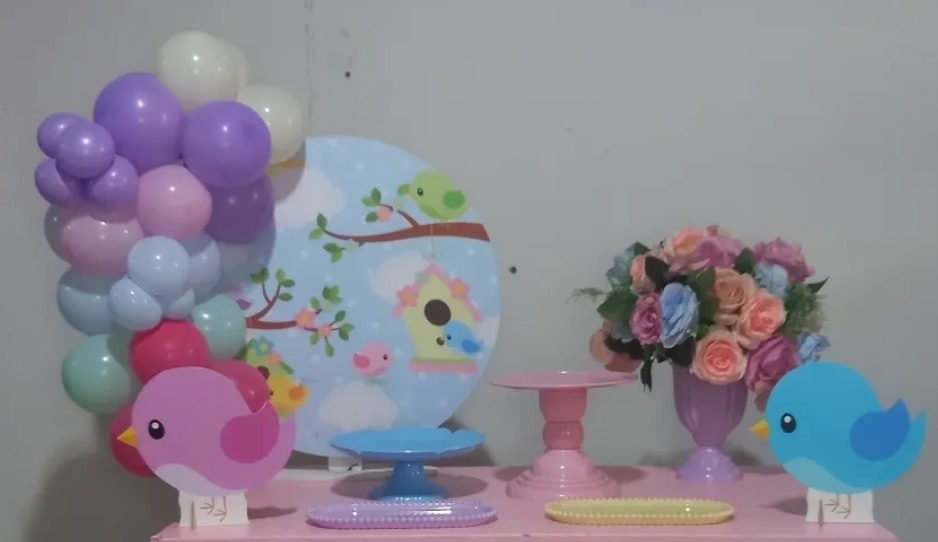 Mini Cenário Passarinho  - Thefest