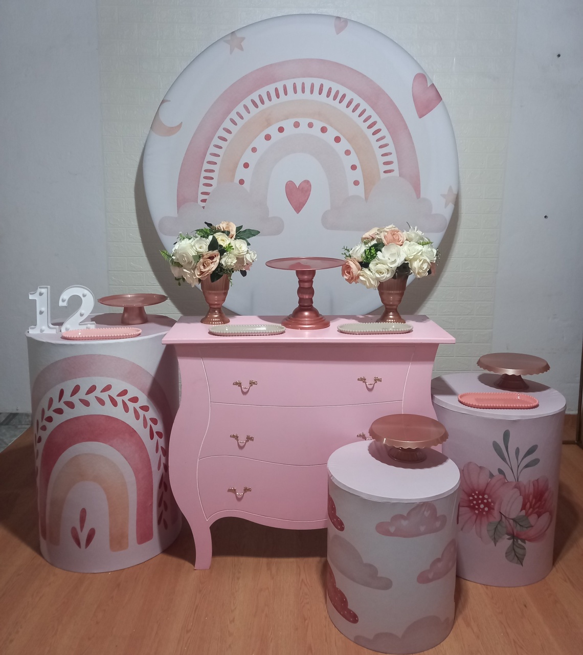 Kit Ouro Arco Iris Boho  - Thefest
