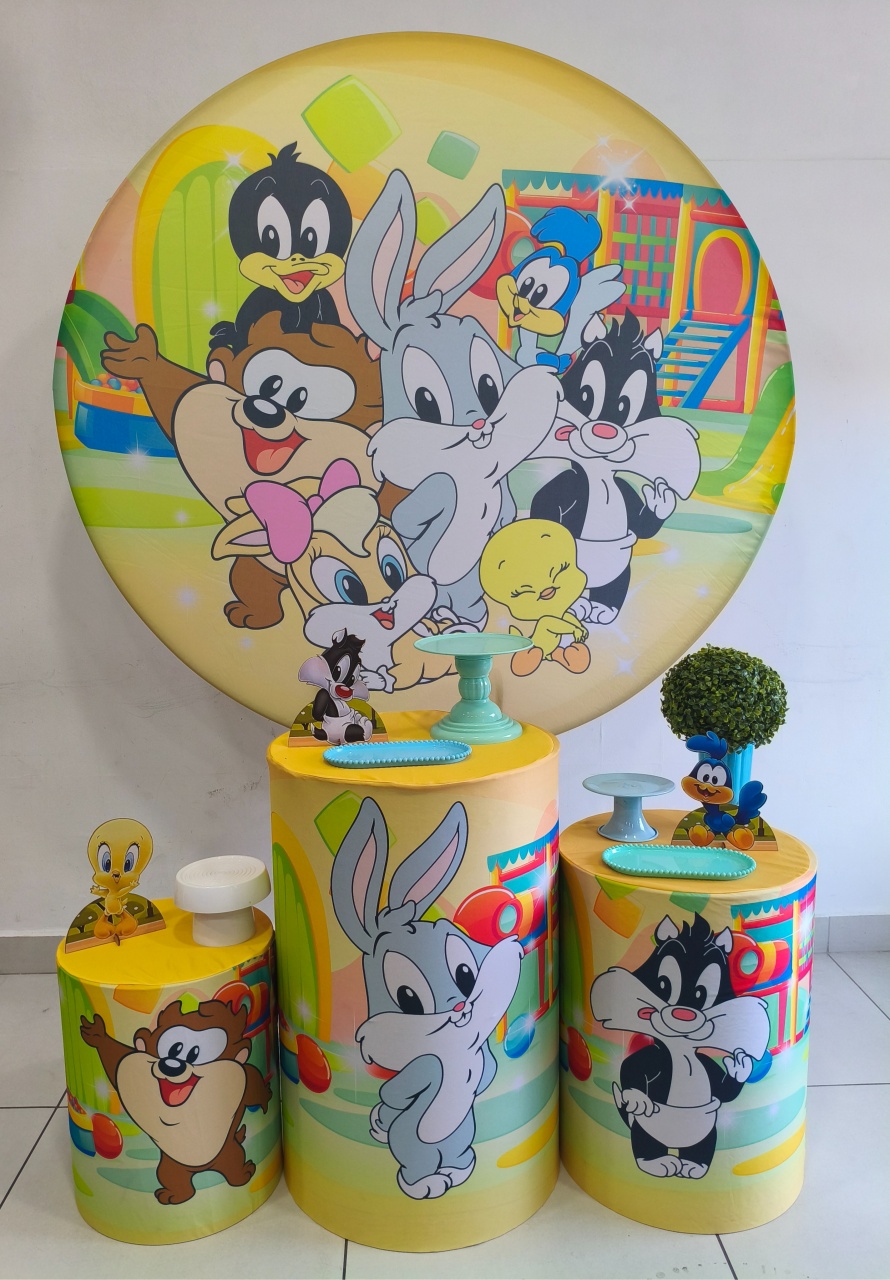 Kit Prata Baby Looney Tunes Menino - Thefest