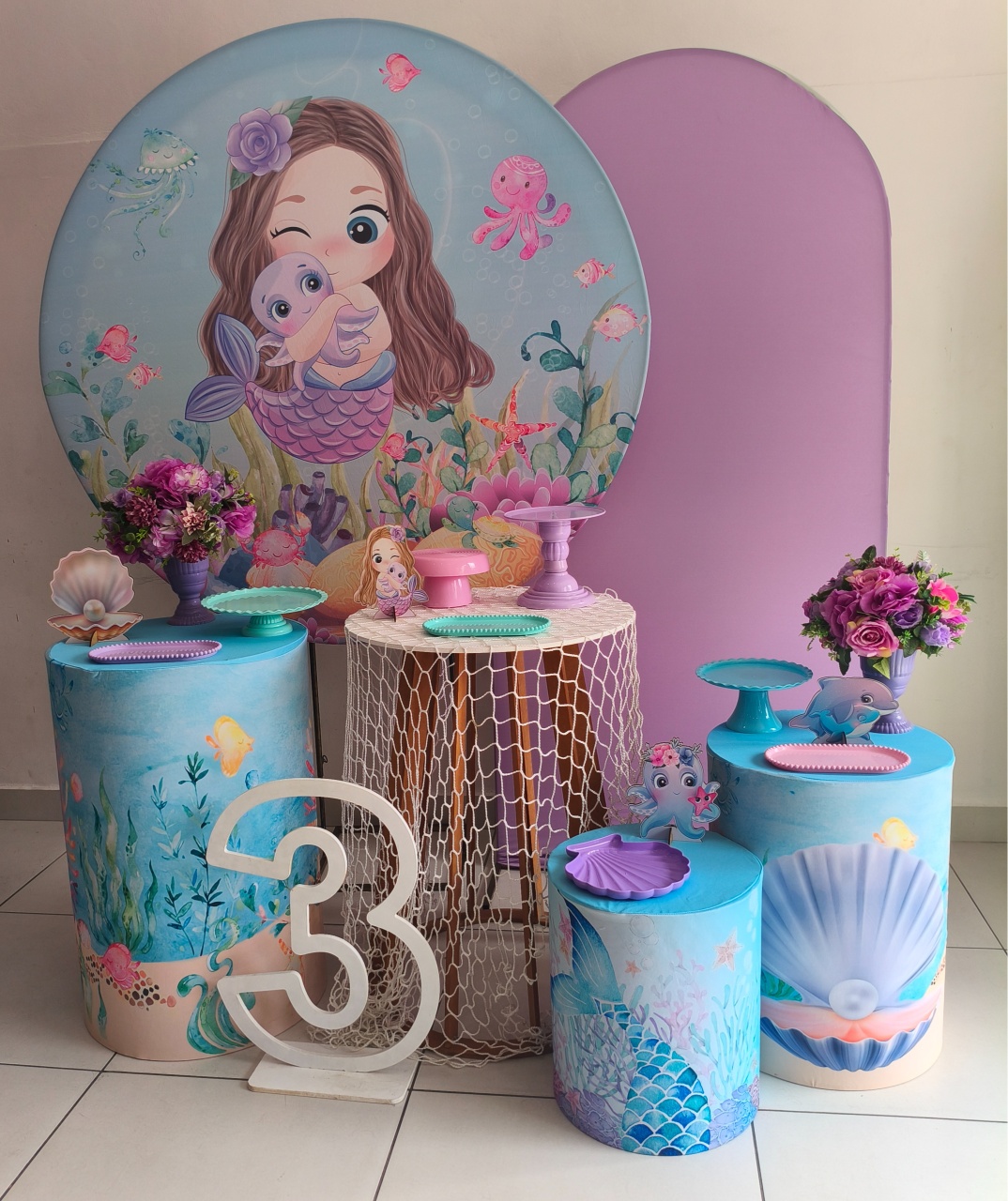 Kit Diamante Sereia Cute - Thefest