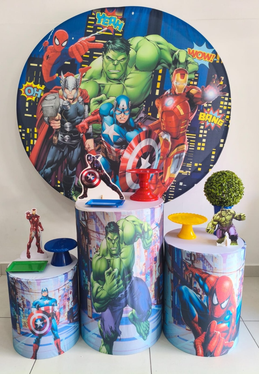Kit Prata Vingadores - Thefest