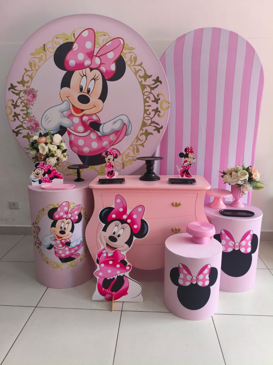 Kit Diamante Minnie Rosa  - Thefest