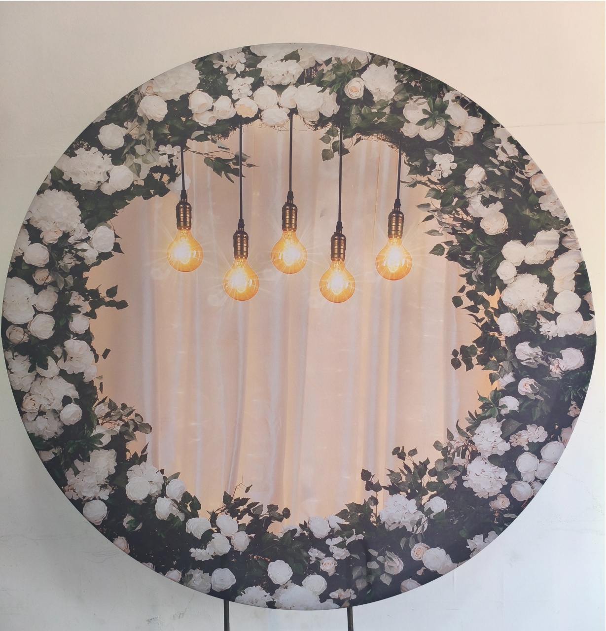 Painel Floral Com Lâmpadas - Thefest