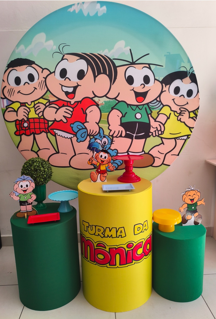 Kit Prata Turma da Mônica Menino - Thefest