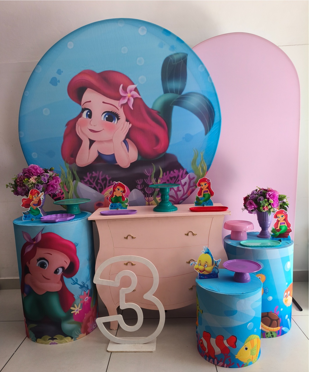Kit Diamante Pequena Sereia Cute - Thefest
