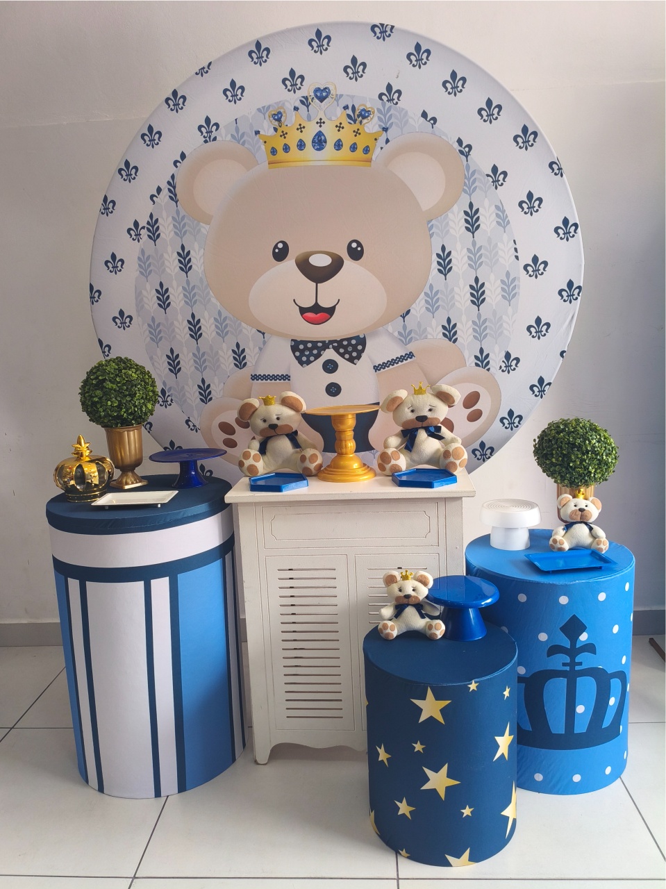 Kit Ouro Ursinho Realeza - Thefest
