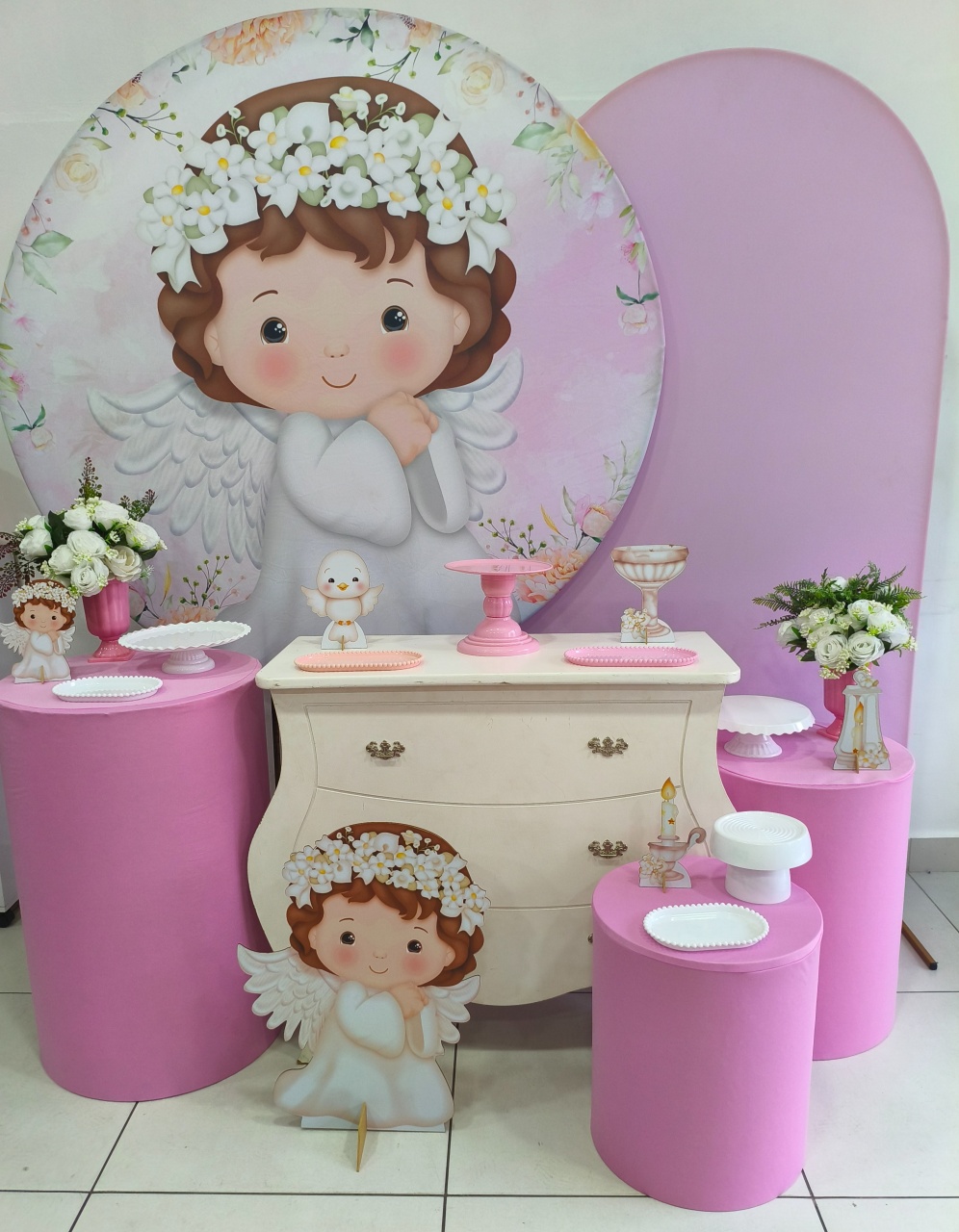 Kit Diamante  Batizado Menina   - Thefest
