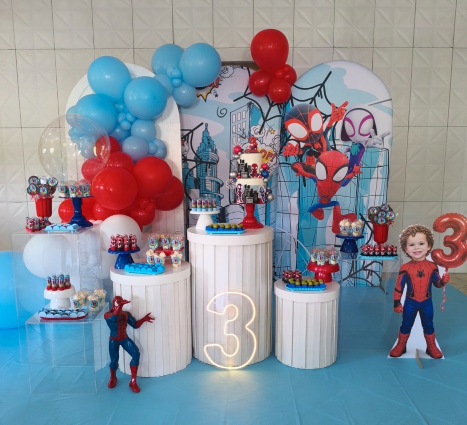 Decoração Montada Spider E Seus Amigos - Thefest