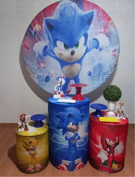 Kit Prata Sonic Vermelho - Thefest