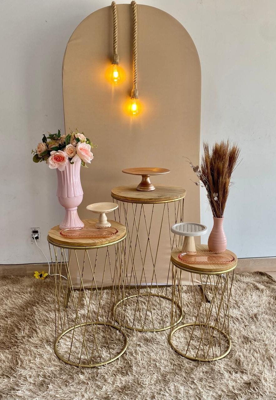 Kit Rose Com Lampadas - Art_efesta