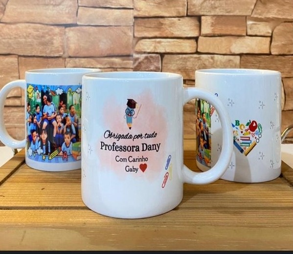 Xicara Branca Personalizada  - Art_efesta