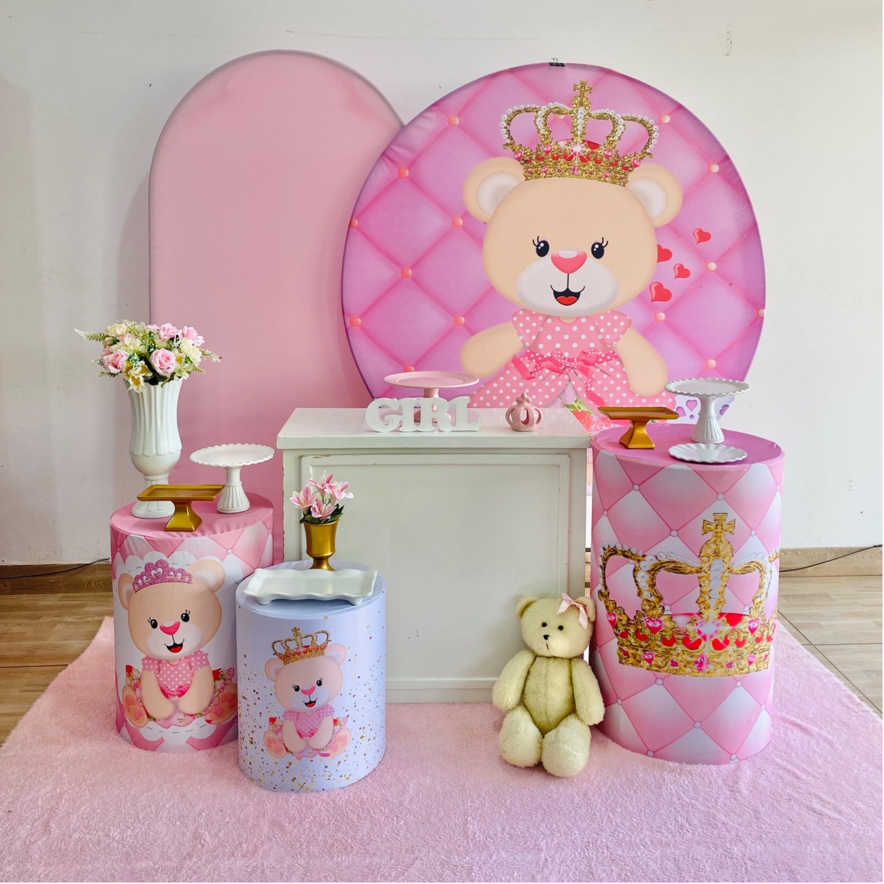 Chá de Fralda Ursinha Princesa 👑 - Art_efesta
