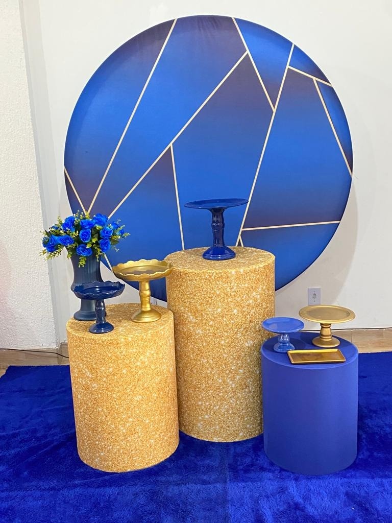 Azul E Dourado ( Classico) Masculino - Art_efesta
