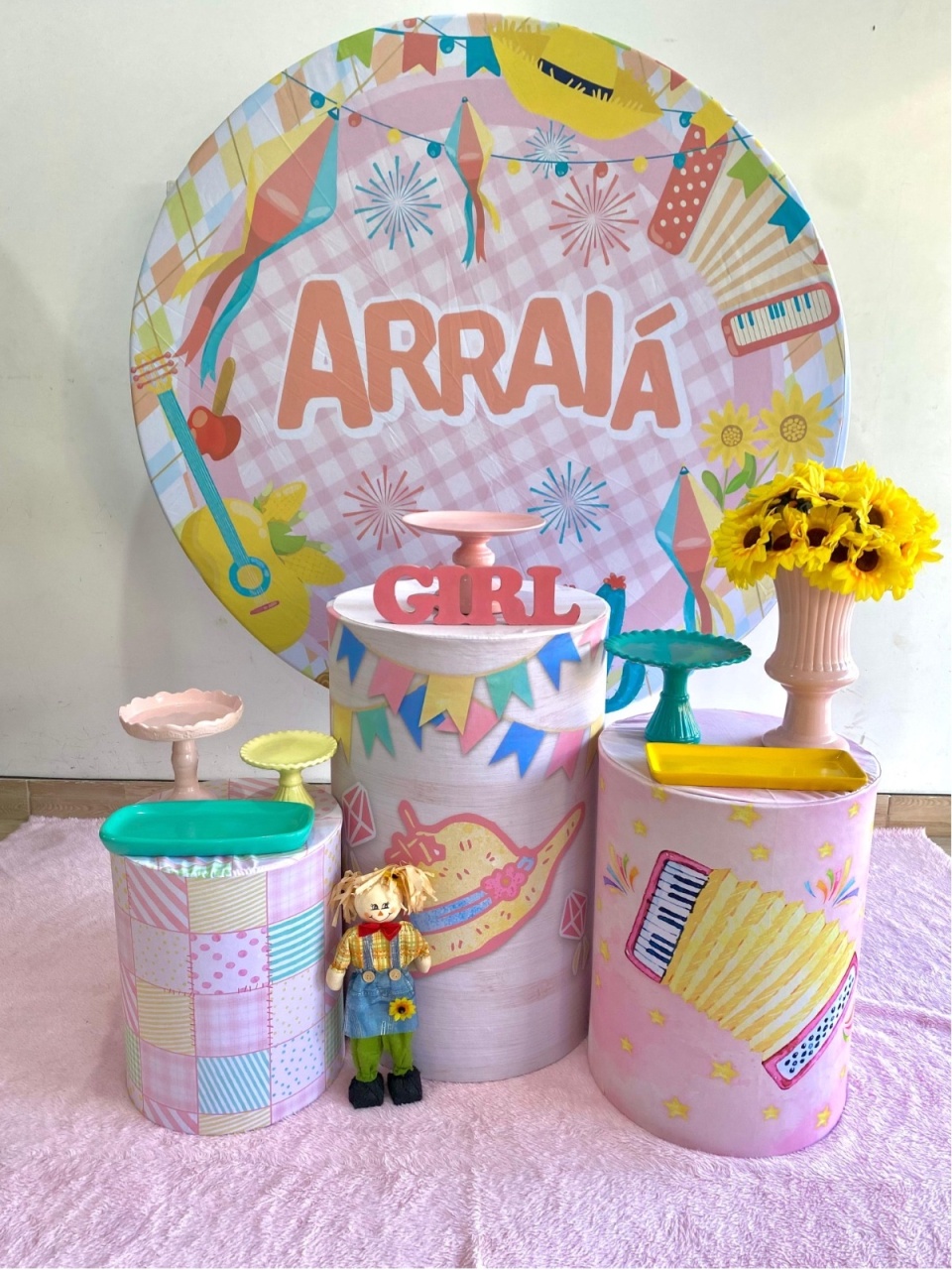 Chá Arraiá Menina Classico - Art_efesta
