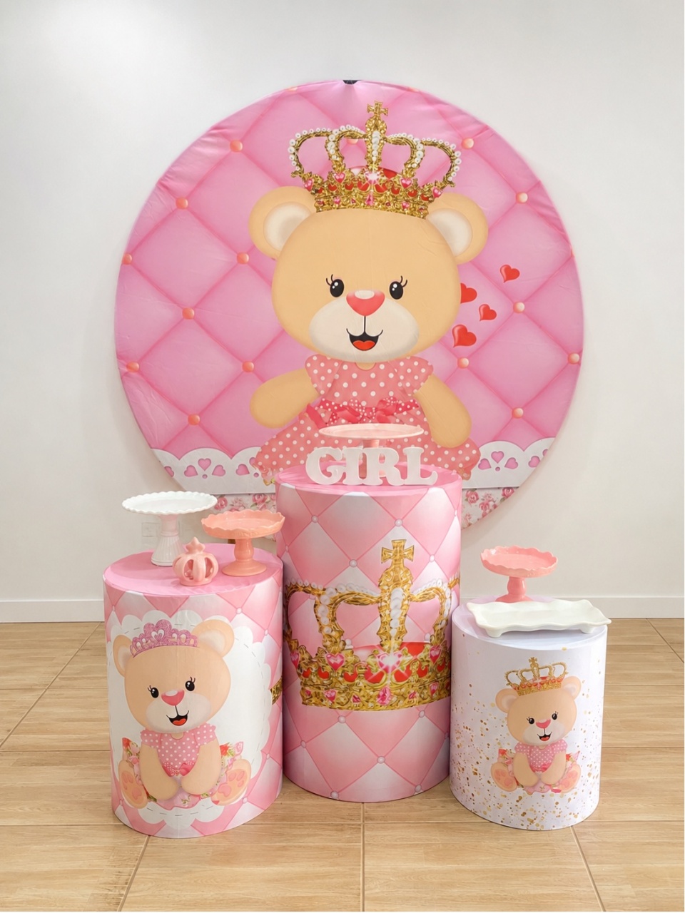 Chá de Fralda Ursinha Princesa 👑 Essencial - Art_efesta