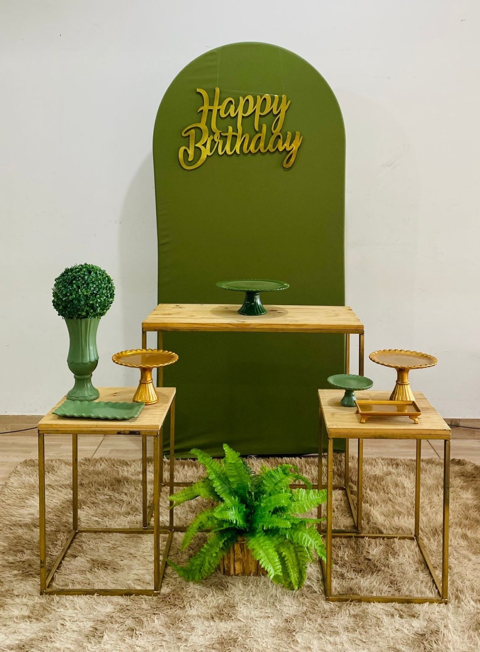 Verde Oliva Com Happy Birthday - Art_efesta
