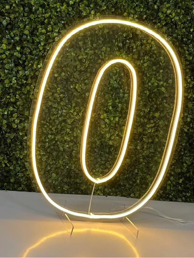 Numero de Led 0 Cor Quente - Art_efesta