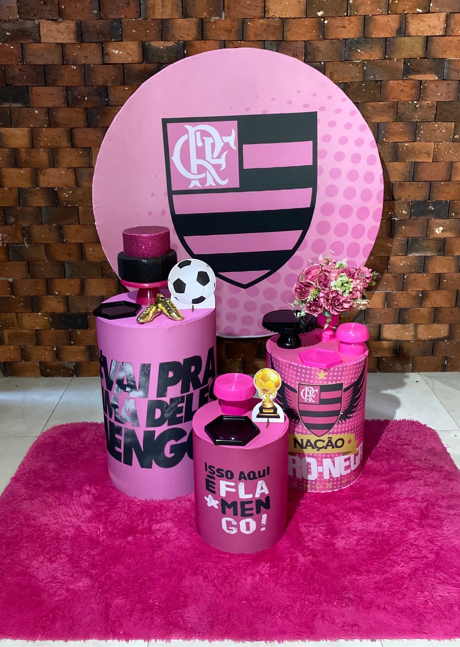 Flamengo Rosa - Manalu Decorações 