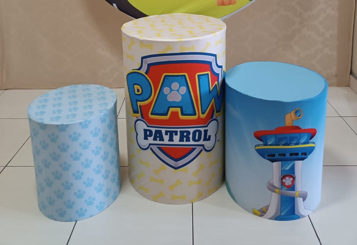 Capas Cilindros Patrulha Canina - Ohana Festas e Eventos 