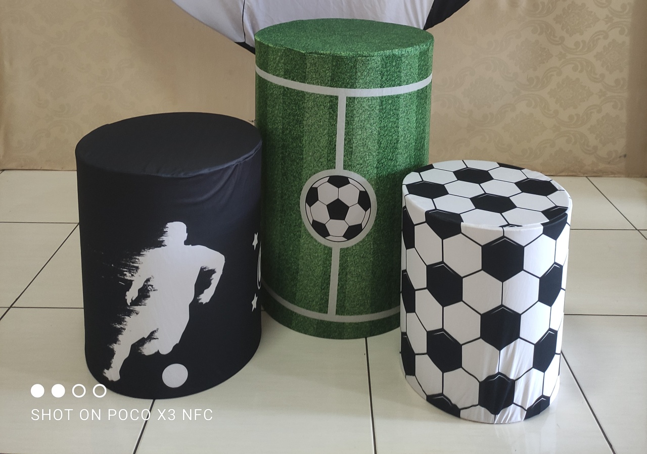 Capas Cilindros Futebol - Ohana Festas e Eventos 